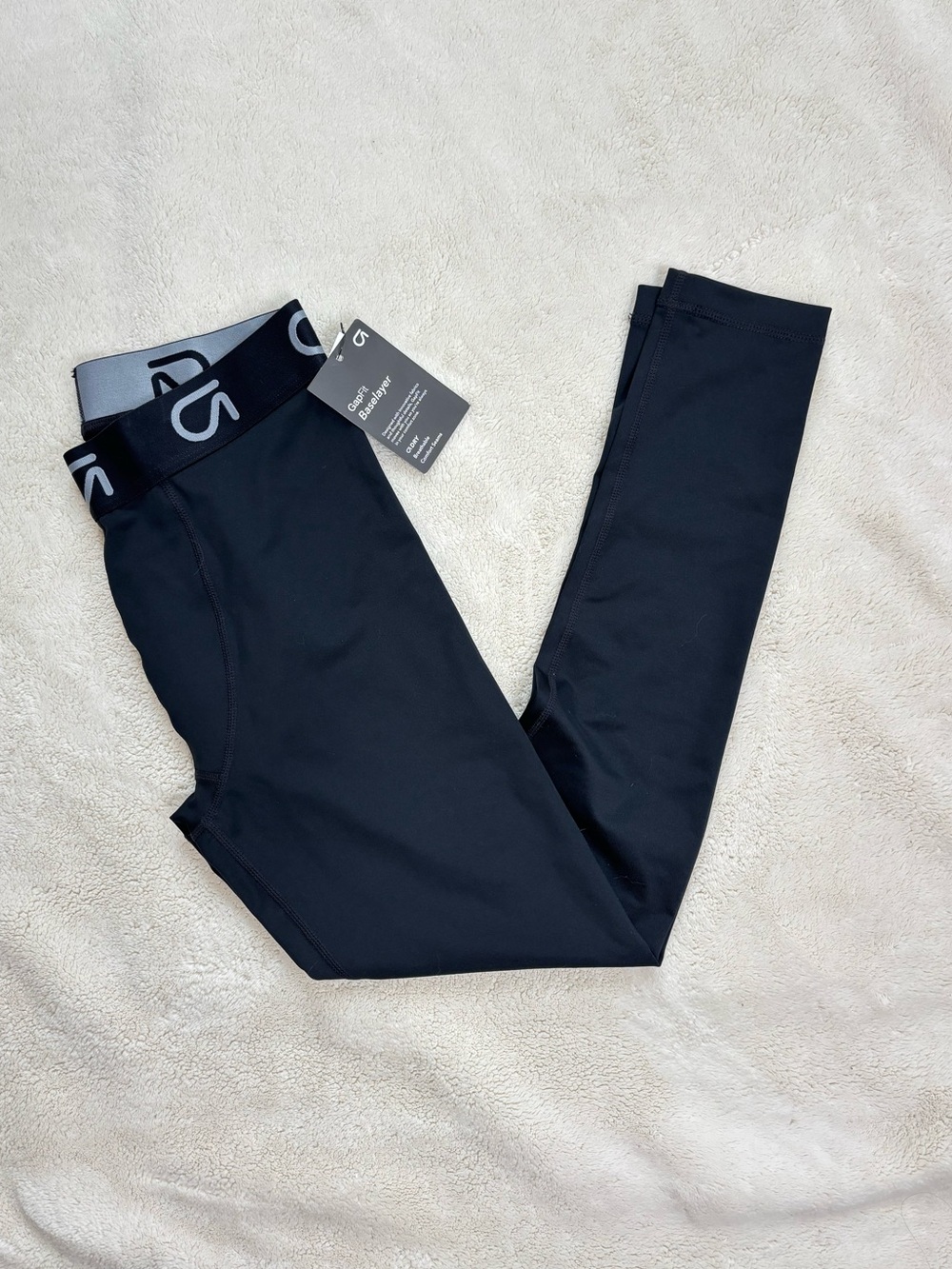 NEW GAPFit Black High-Rise Baselayer Leggings